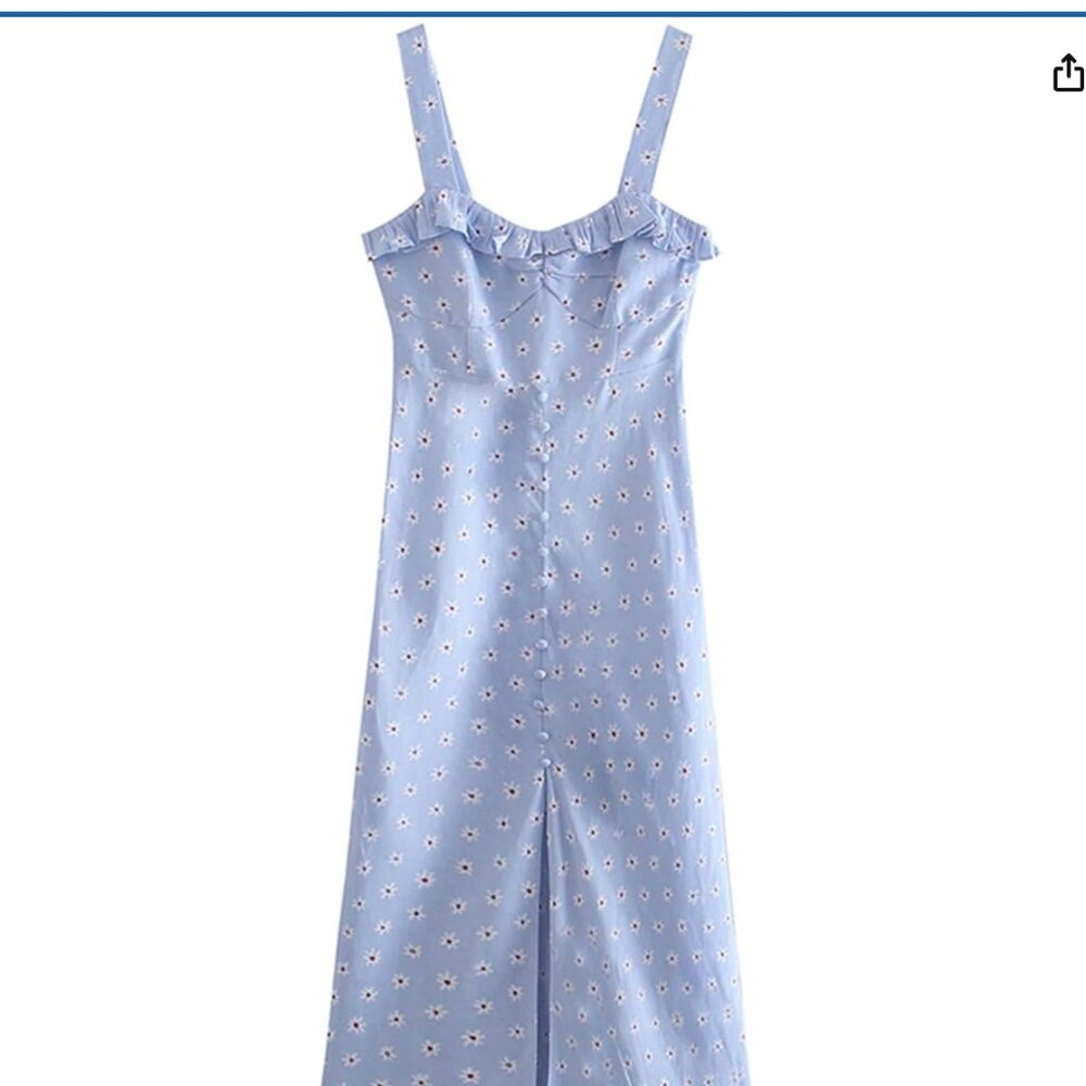 Zara Linen Dress Size Small